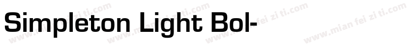 Simpleton Light Bol字体转换
